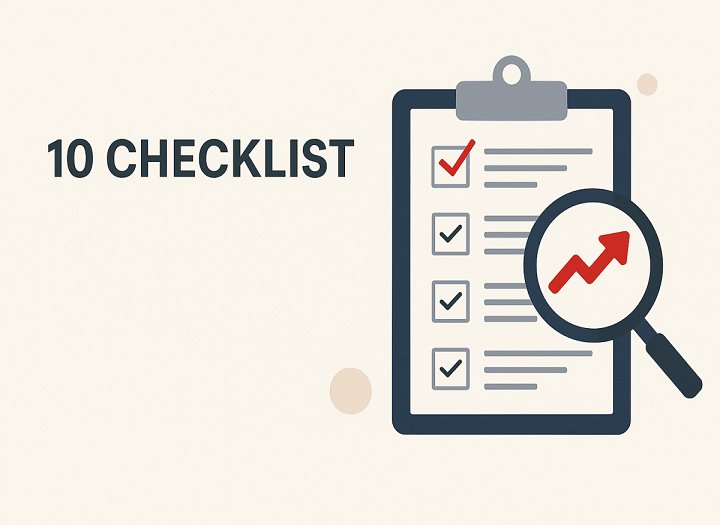 10 mục cần kiểm tra checklist SEO tổng thể để website lên TOP lâu dài