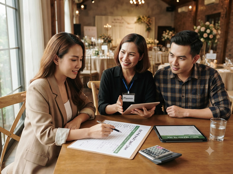 Bí quyết hạn chế chi phí phát sinh khi đặt tiệc