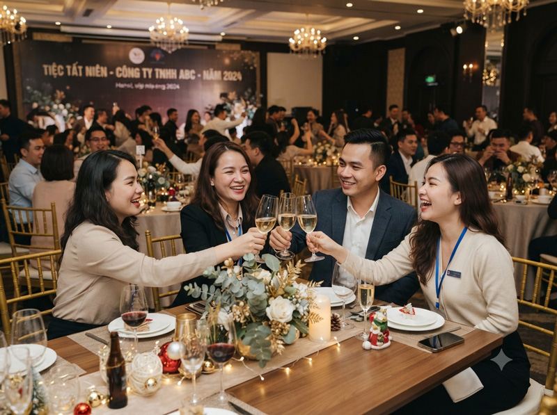 Thời điểm đặt tiệc tất niên phù hợp cho doanh nghiệp