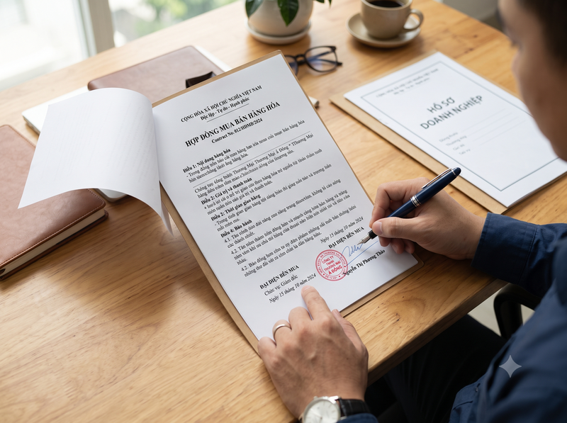 Hợp đồng mua bán hàng hóa và các điều khoản quan trọng