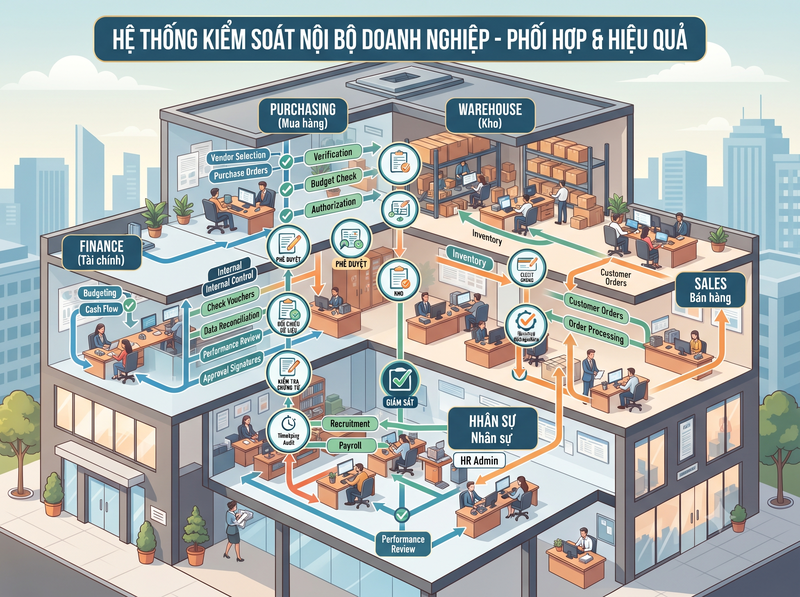 Kiểm soát nội bộ giúp nâng cao hiệu quả quản trị