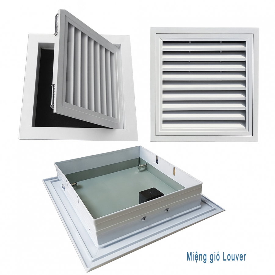 Miệng gió Louver và lá sách: Loại nào phù hợp cho ngoại thất?