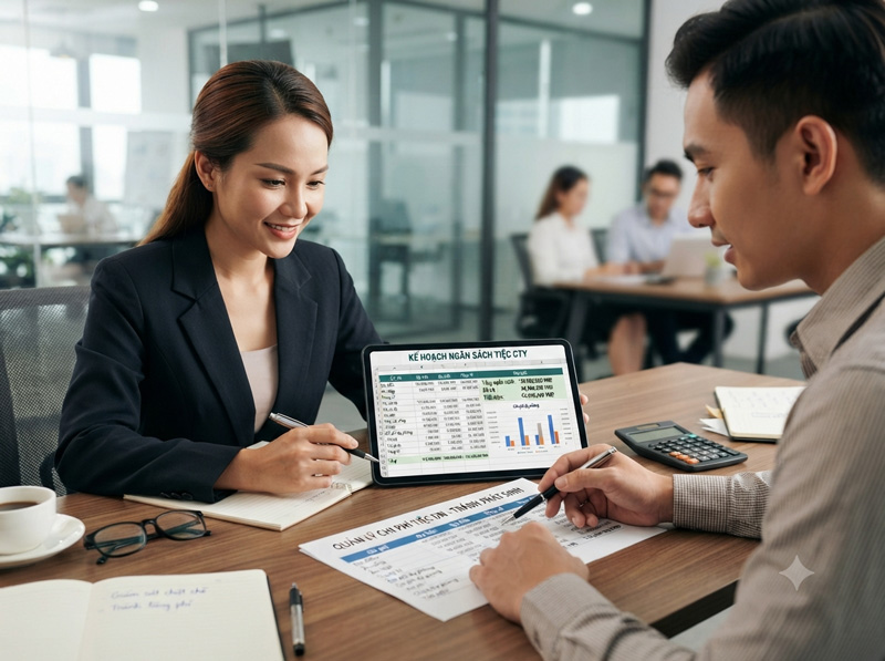Lập ngân sách tiệc doanh nghiệp tránh phát sinh chi phí