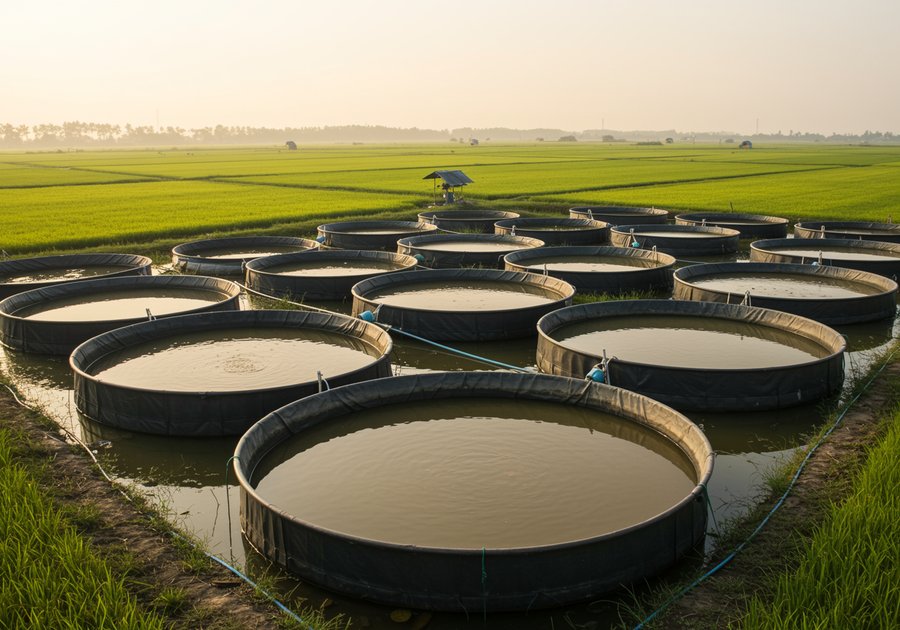 Nuôi cá rô phi trong bể bạt và cách xử lý nước tiết kiệm