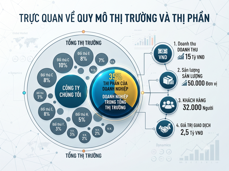 Phân tích thị phần để đánh giá vị thế doanh nghiệp