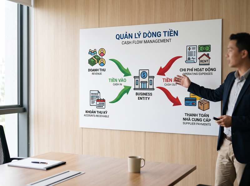 Quản lý dòng tiền để duy trì hoạt động doanh nghiệp