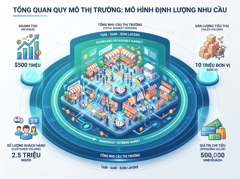 Cách xác định quy mô thị trường cho doanh nghiệp