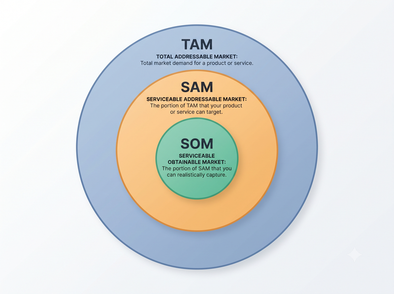 TAM SAM SOM và cách ước tính quy mô thị trường