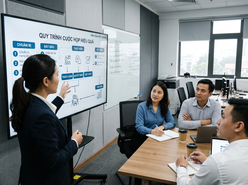 Văn hóa họp giúp nâng cao hiệu quả làm việc