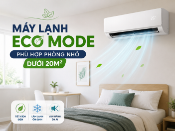 Máy lạnh có Eco Mode nào phù hợp phòng nhỏ dưới 20m²