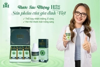 Ngăn ngừa nhiệt miệng tại nhà với Nước súc miệng Hoàng Hường Care Medic - Báo Thương Gia
