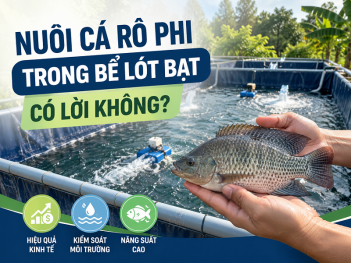 Nuôi cá rô phi trong bể lót bạt có lời không
