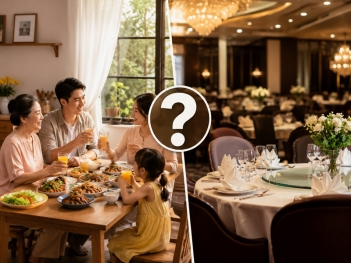 Nên tổ chức tiệc tại nhà hay nhà hàng