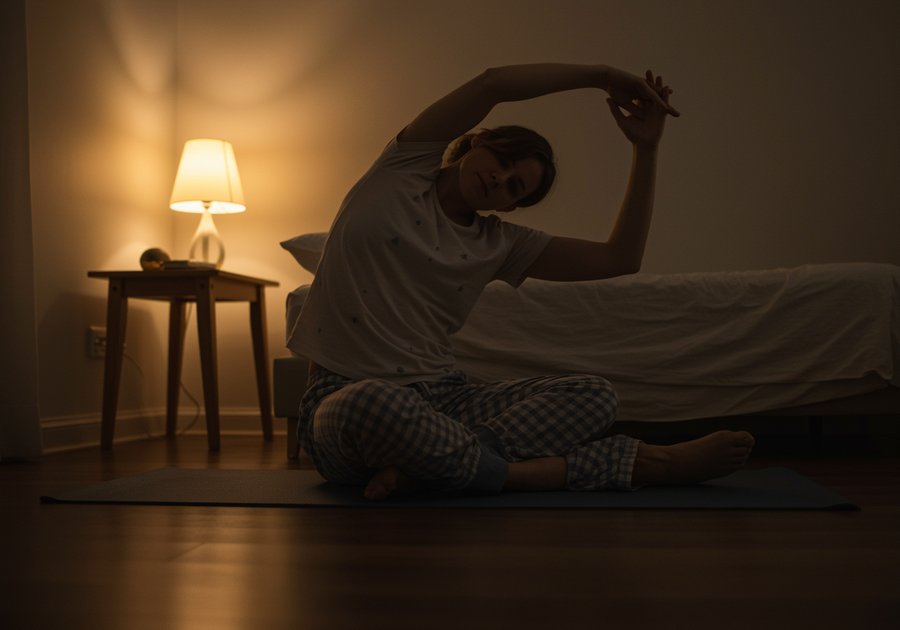 bài tập thể dục trước khi đi ngủ