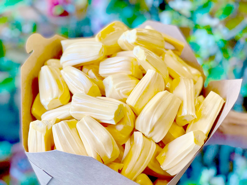 bầu ăn mít được không