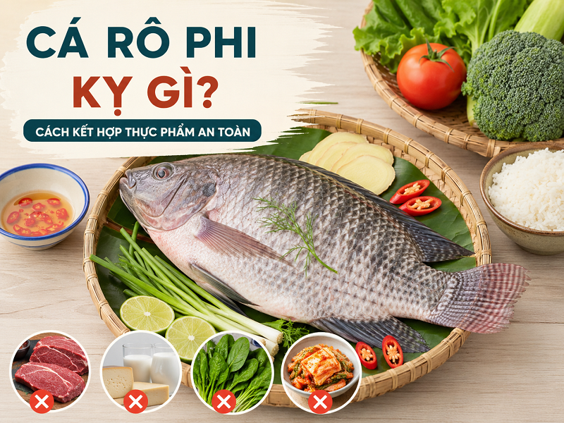 Cá rô phi kỵ gì? Cách kết hợp thực phẩm an toàn