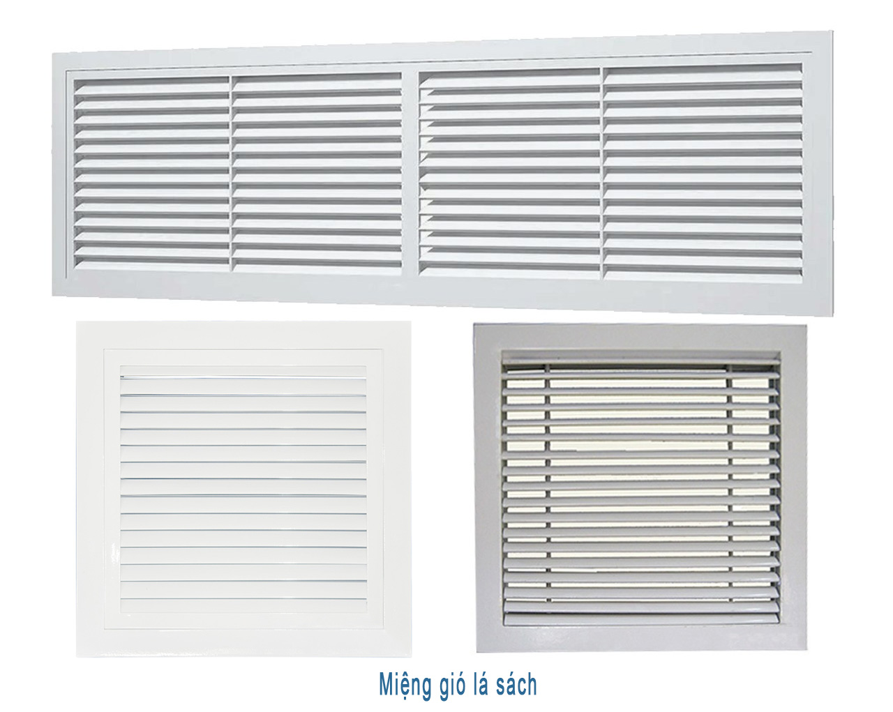 miệng gió louver vs lá sách