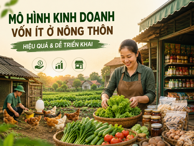 Các mô hình kinh doanh vốn ít ở nông thôn dễ triển khai