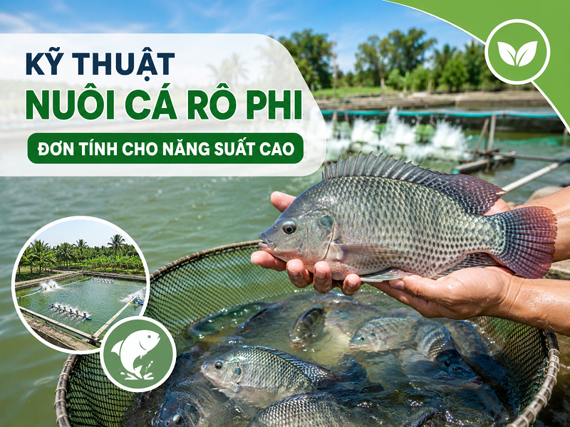 Kỹ thuật nuôi cá rô phi đơn tính cho năng suất cao