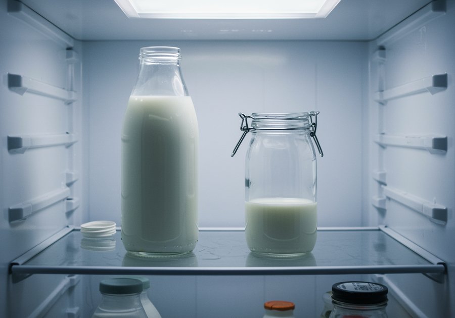 sữa tươi mở nắp để được bao lâu